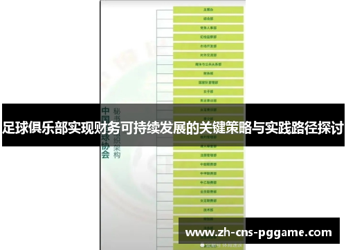 足球俱乐部实现财务可持续发展的关键策略与实践路径探讨 足球俱乐部实现财务可持续发展的关键策略与实践路径探讨